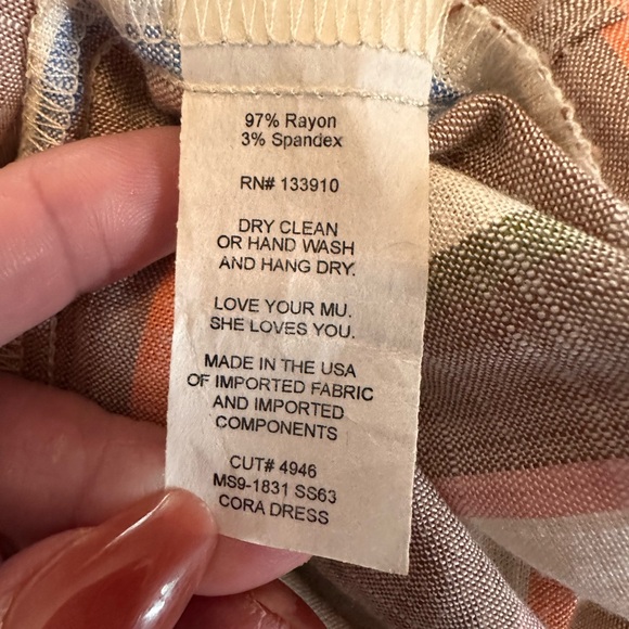 Show Me Your MuMu Cora striped shorebert mini S Button front smocked Sundress - Picture 12 of 13